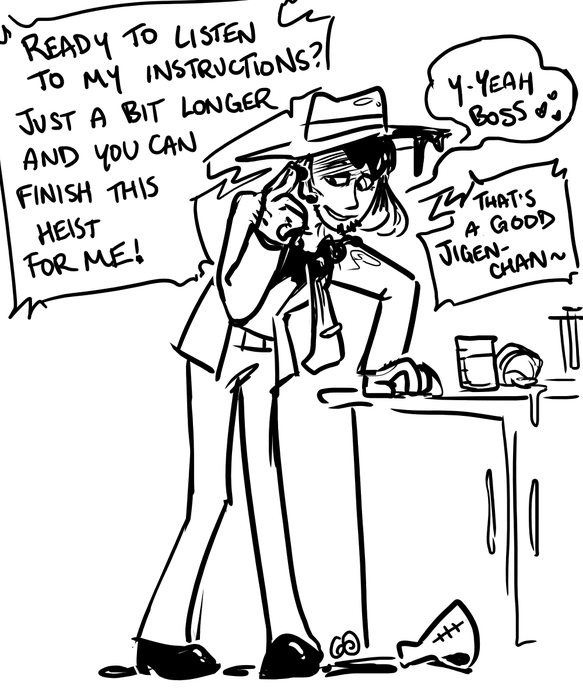 goo that turns you into jigen specifically in a toony way