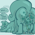 presenting infested